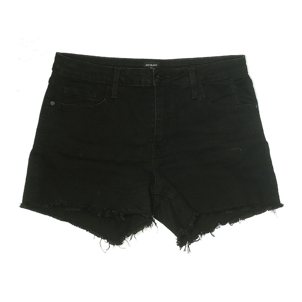 Just Black Women's Black Denim Shorts